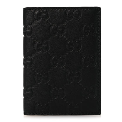 Gucci Guccissima Signature Passport Case Black 1 of 8