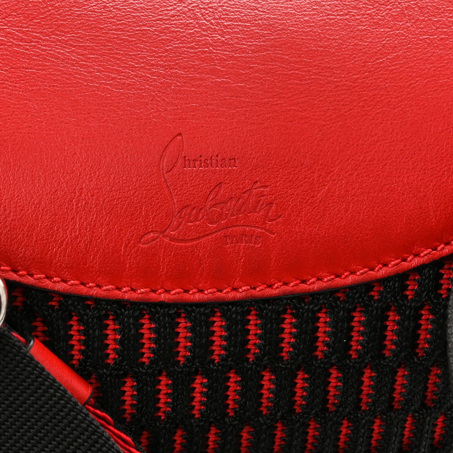 Christian Louboutin Calfskin Marie Jane Belt Bag Red 6 of 10