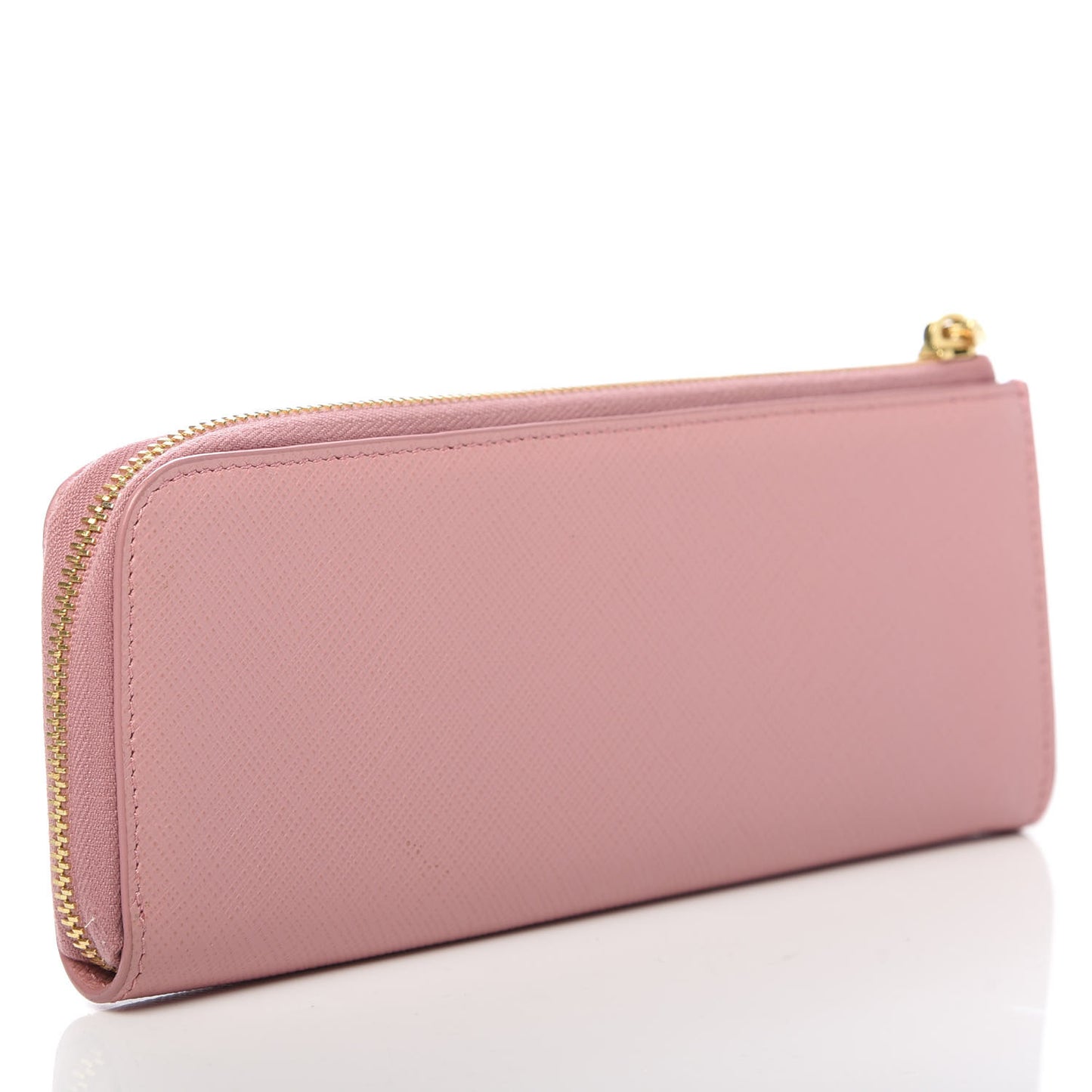 Saffiano Charm Zip Pouch Petalo