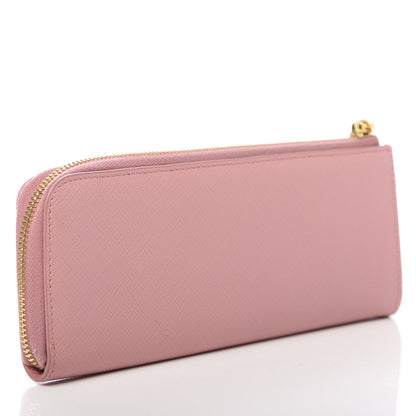 Prada Saffiano Charm Zip Pouch Petalo 3 of 8