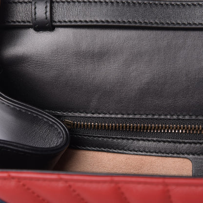 Gucci Calfskin Bamboo Trapuntata Queen Margaret Top Handle Bag Blue Agata Hibiscus Red Mystic White Sugar Pink 11 of 12