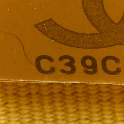 Chanel Caviar Quilted Wallet on Chain WOC Yellow 7 of 10
