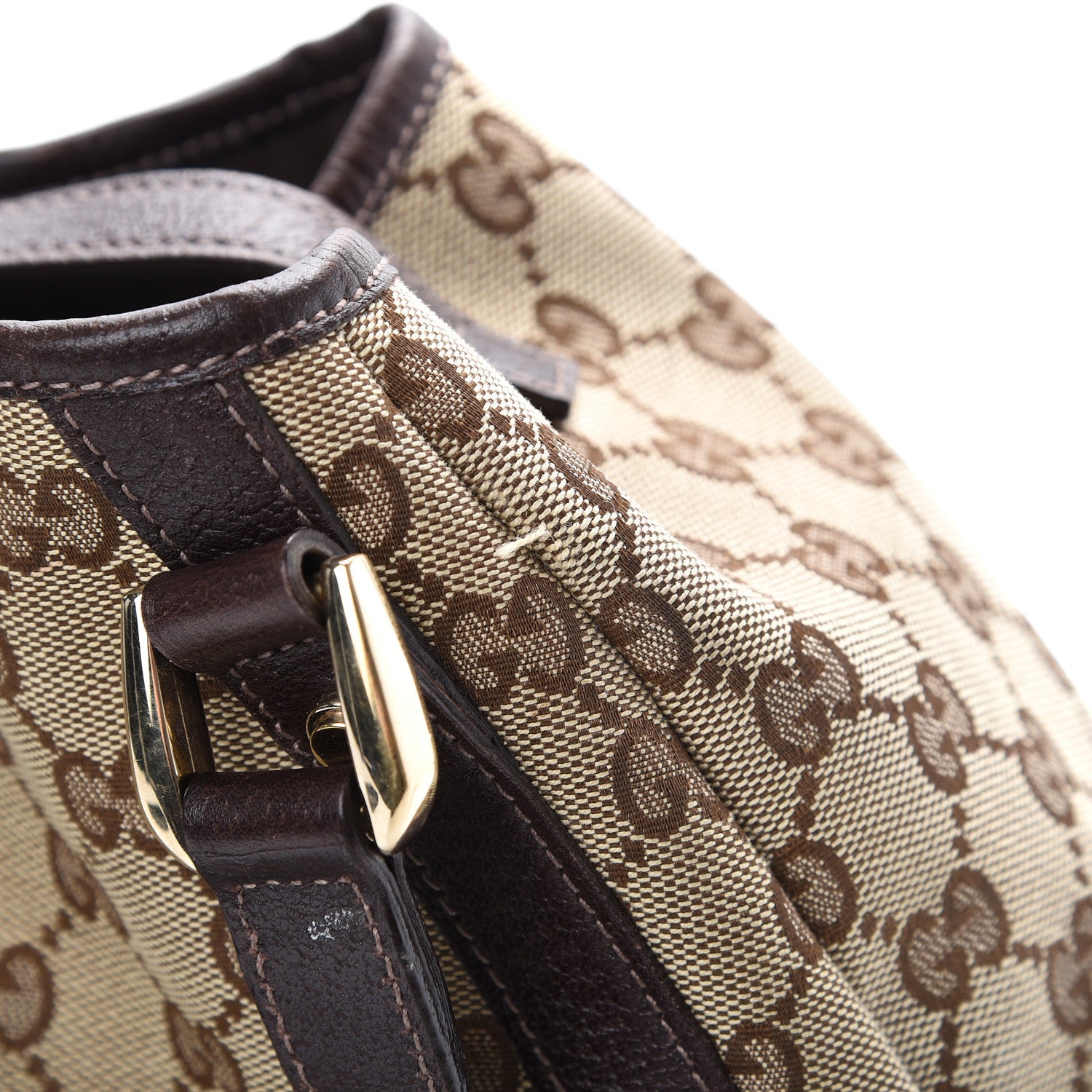 Gucci Monogram Medium Abbey Shoulder Bag Dark Brown 18 of 19