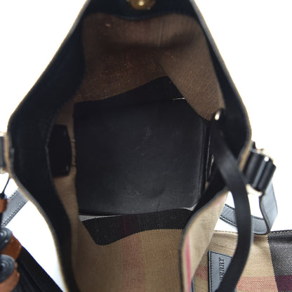 Burberry Canvas Mega Check Mini Ashby Tassel Crossbody Black 8 of 11