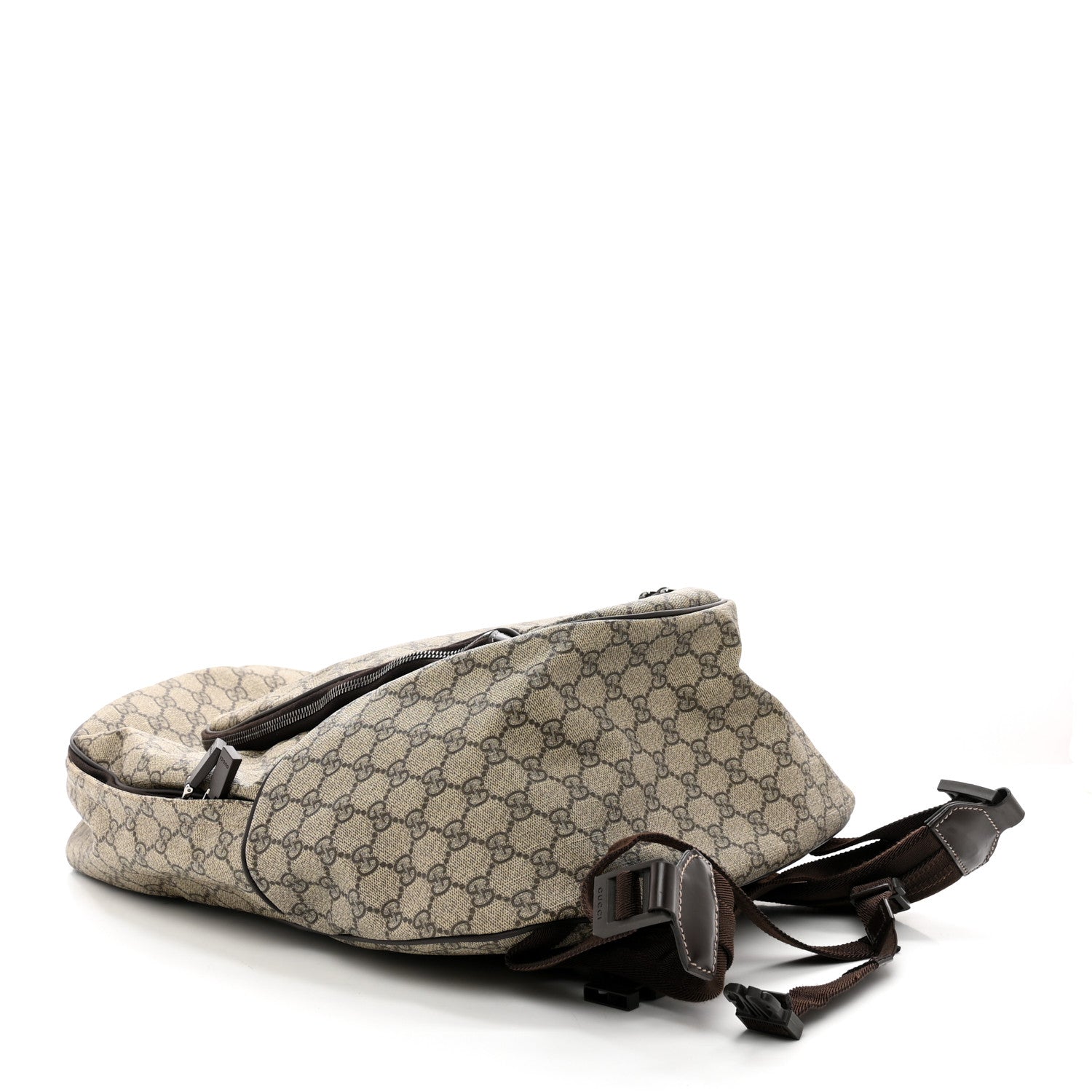 Gucci GG Plus Monogram Interlocking G Medium Backpack Dark Brown 4 of 10