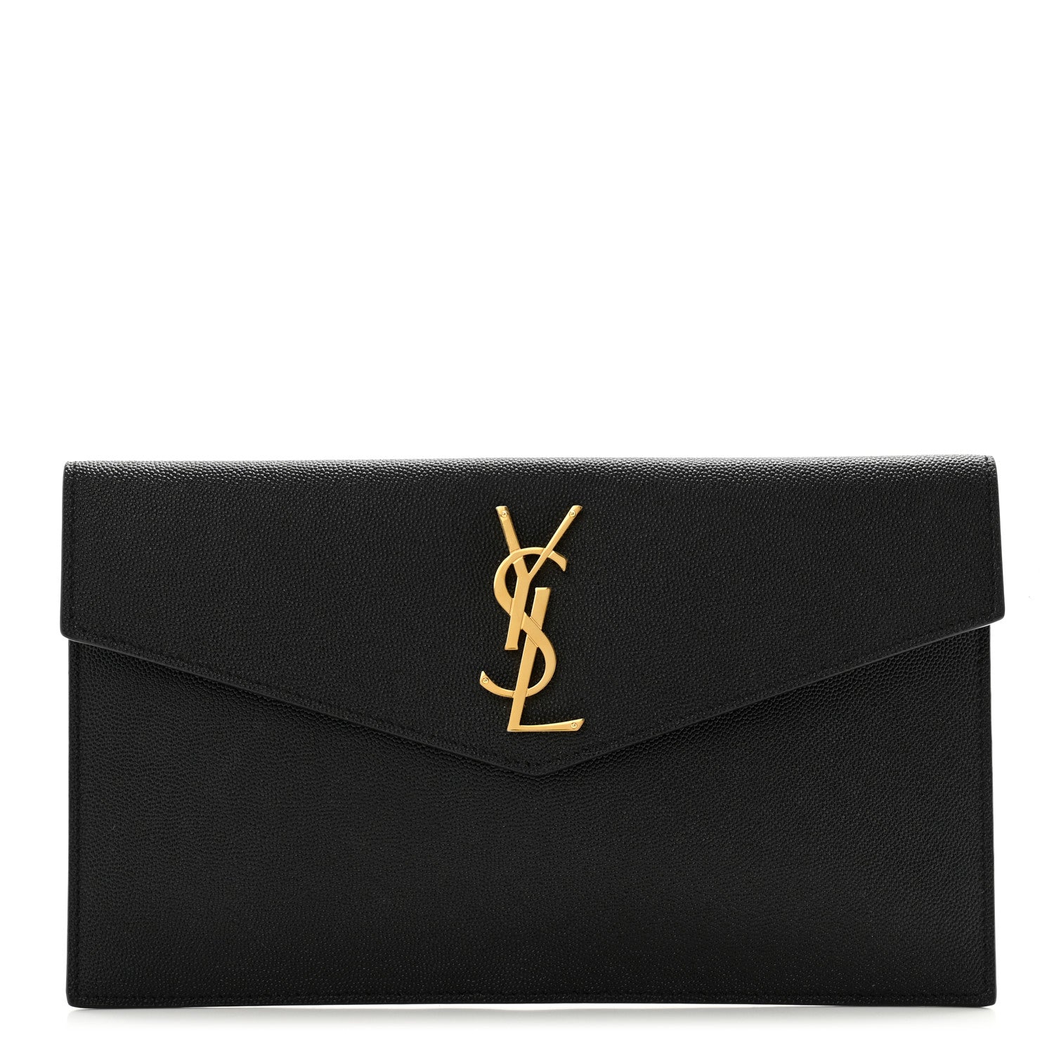 Saint Laurent Grain De Poudre Uptown Pouch Black 1 of 10