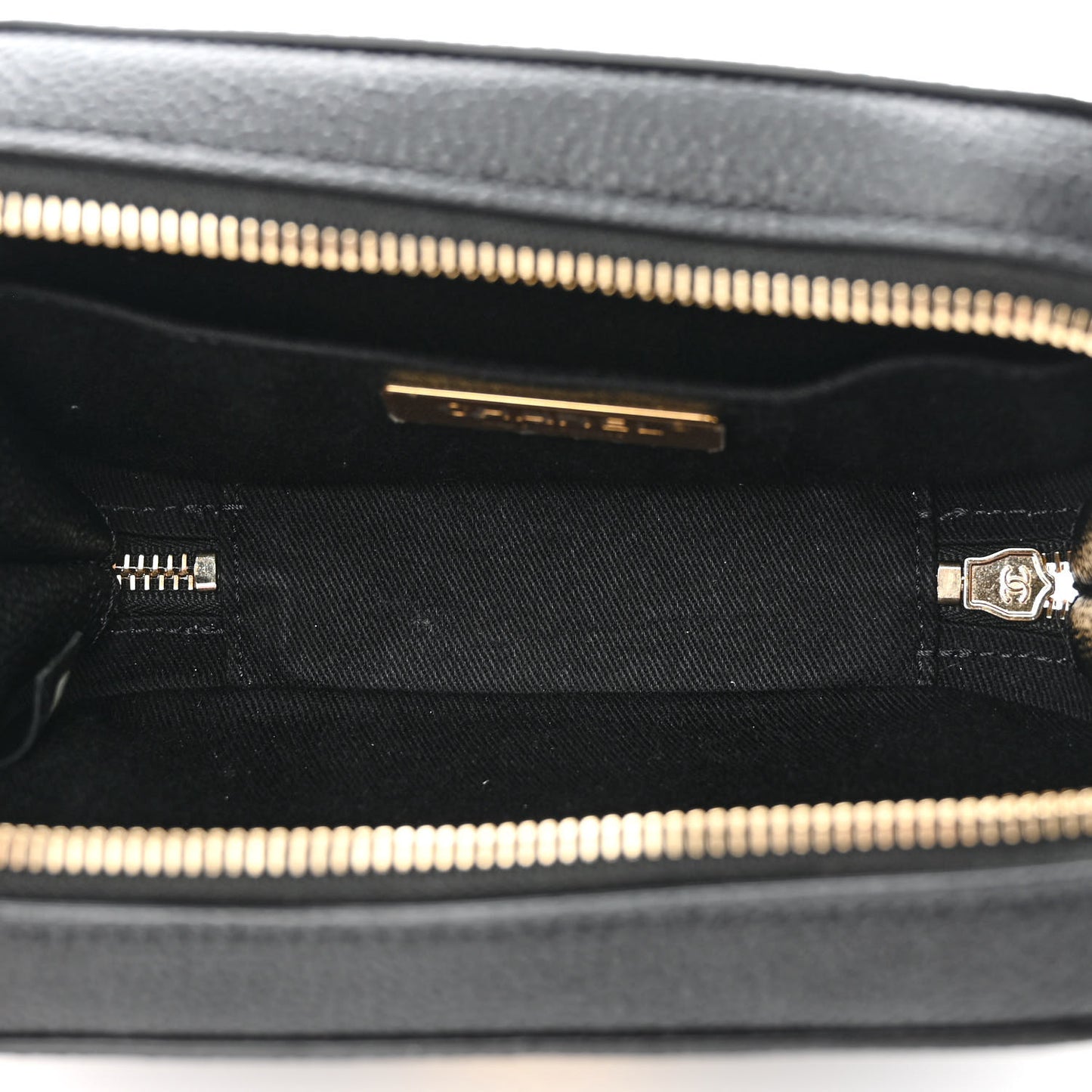 Caviar Stitched Waist Bag Black
