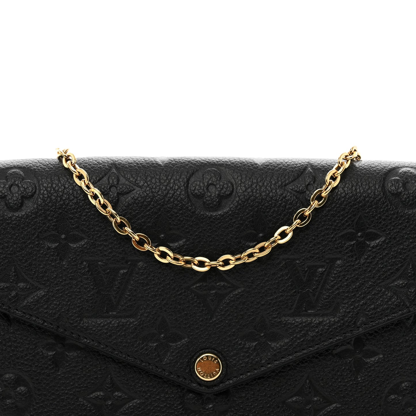 Empreinte Pochette Felicie Chain Wallet Black