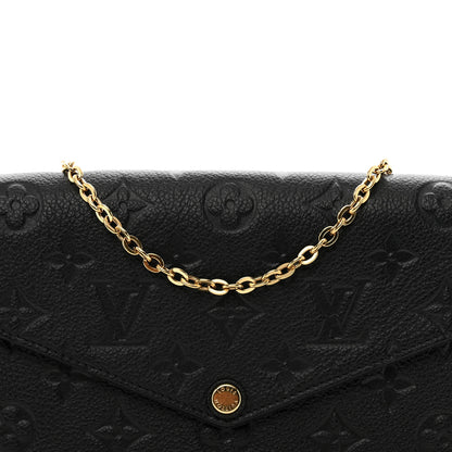 Louis Vuitton Empreinte Pochette Felicie Chain Wallet Black 6 of 11
