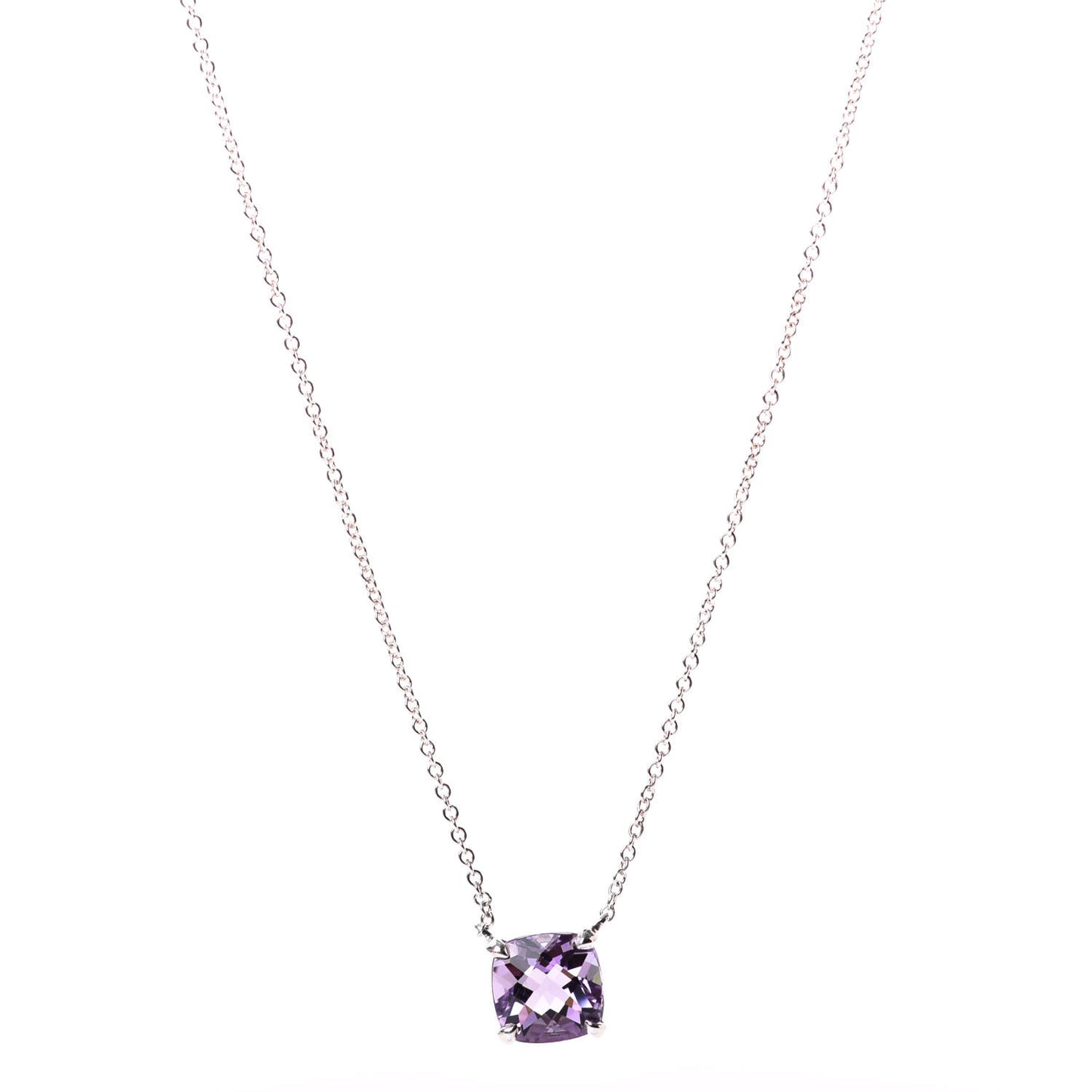Sterling Silver Amethyst Sparklers Necklace