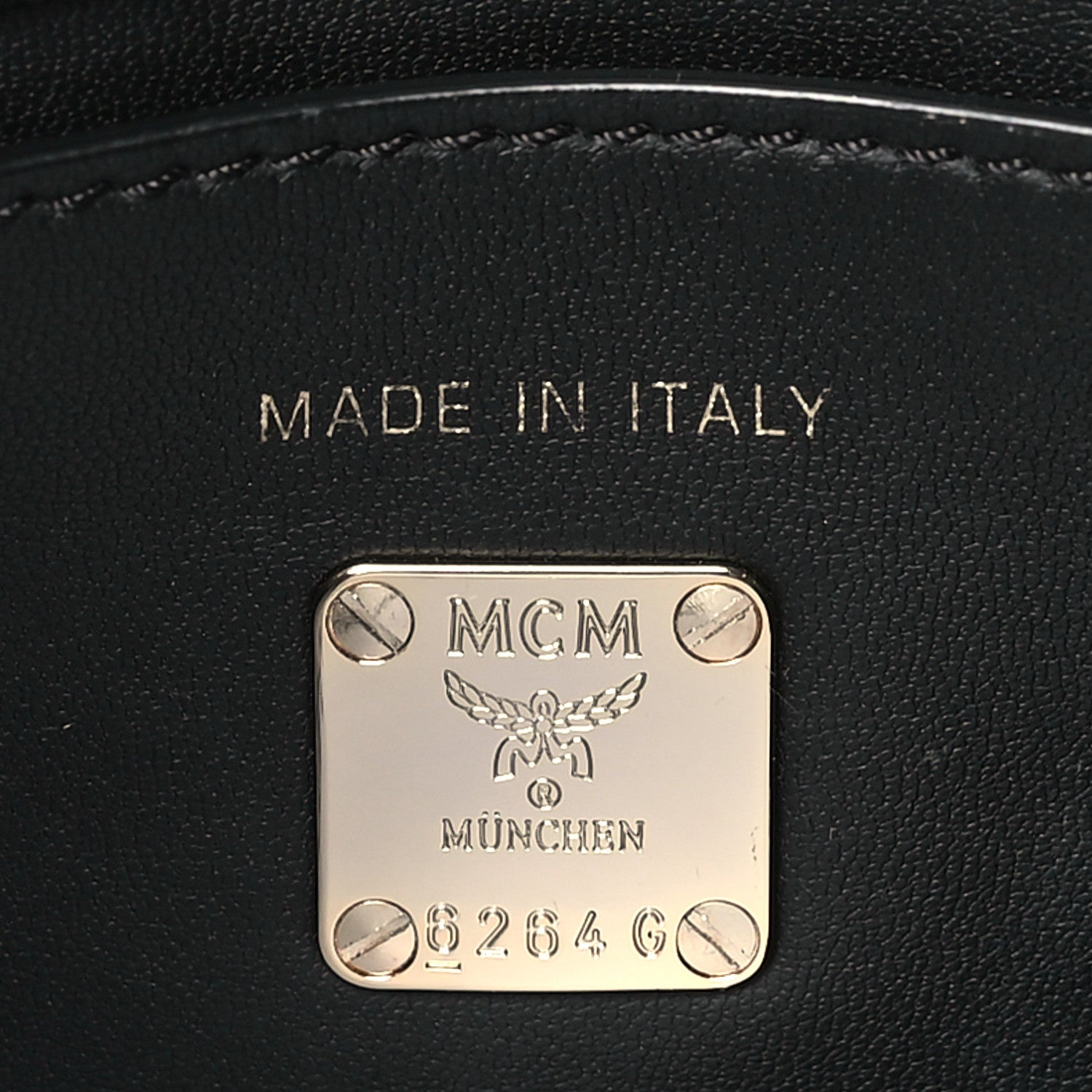 MCM Calfskin Small Candy Shoulder Bag Black 7 of 11