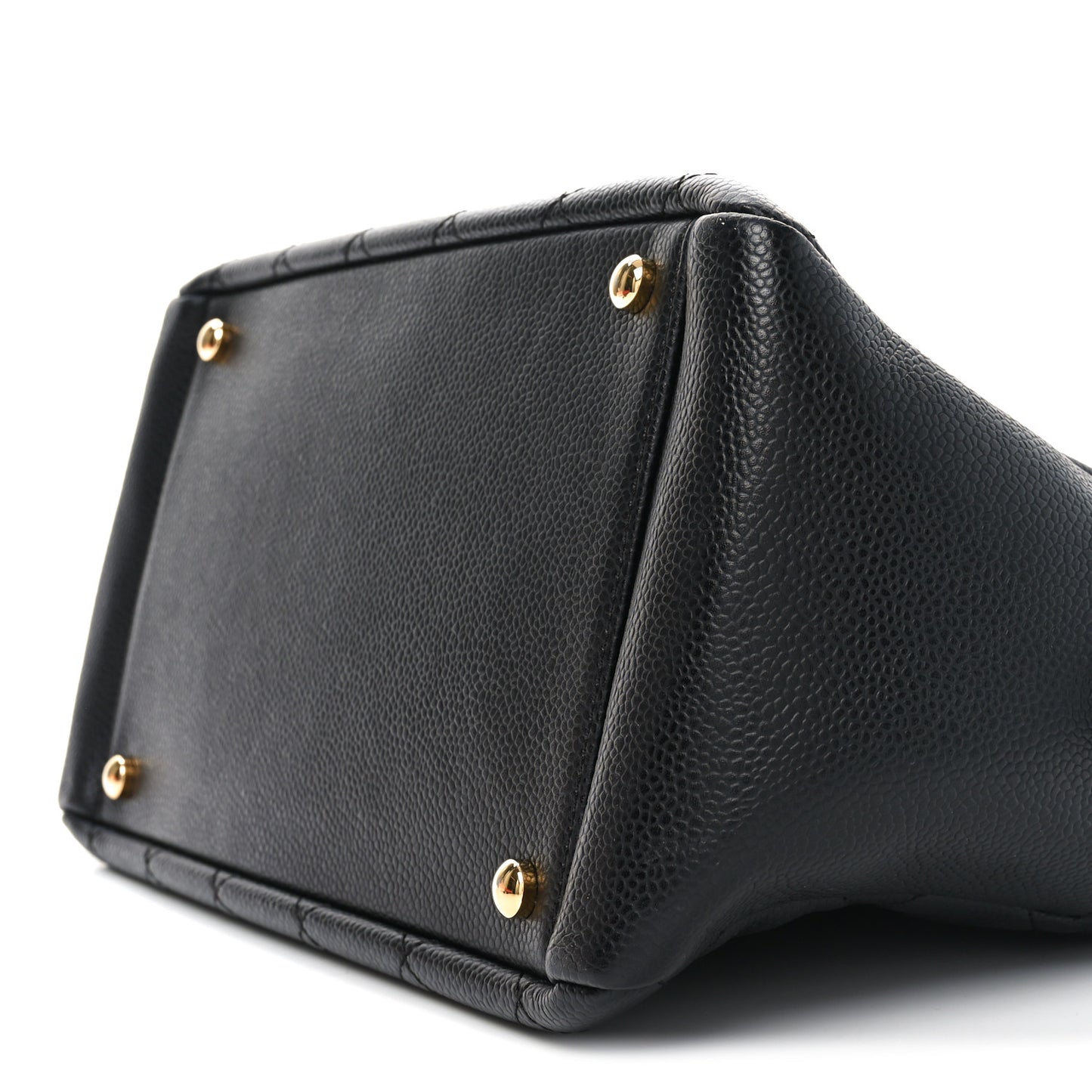 Caviar Quilted Petit Timeless Tote PTT Black