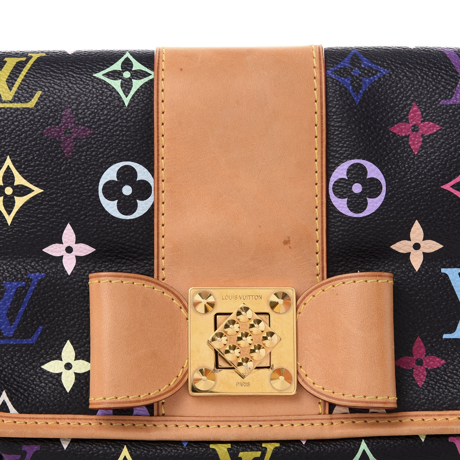Louis Vuitton Monogram Multicolor Patti Black 8 of 8