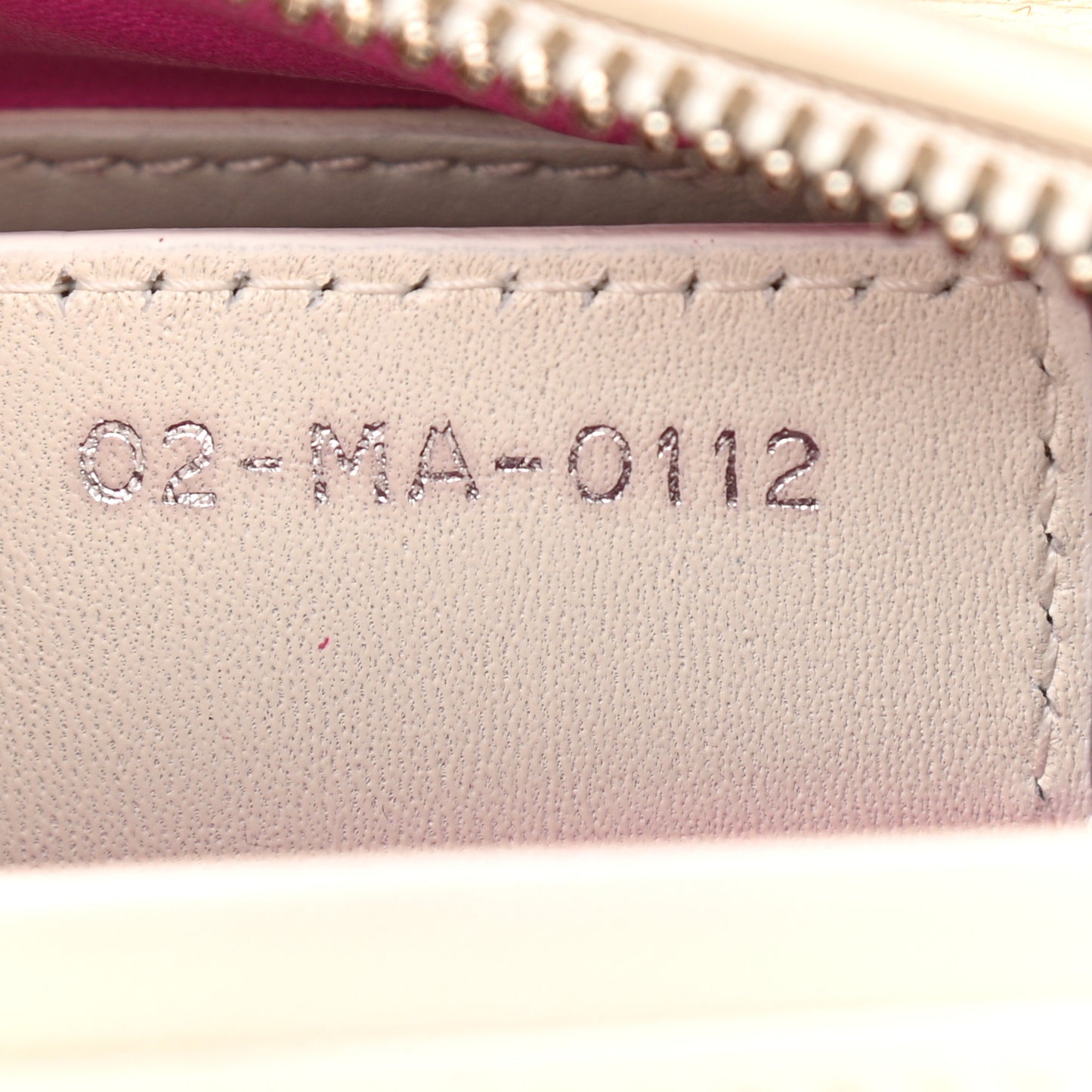 Lambskin Stitched Cannage Medium Lady Dior Pink White