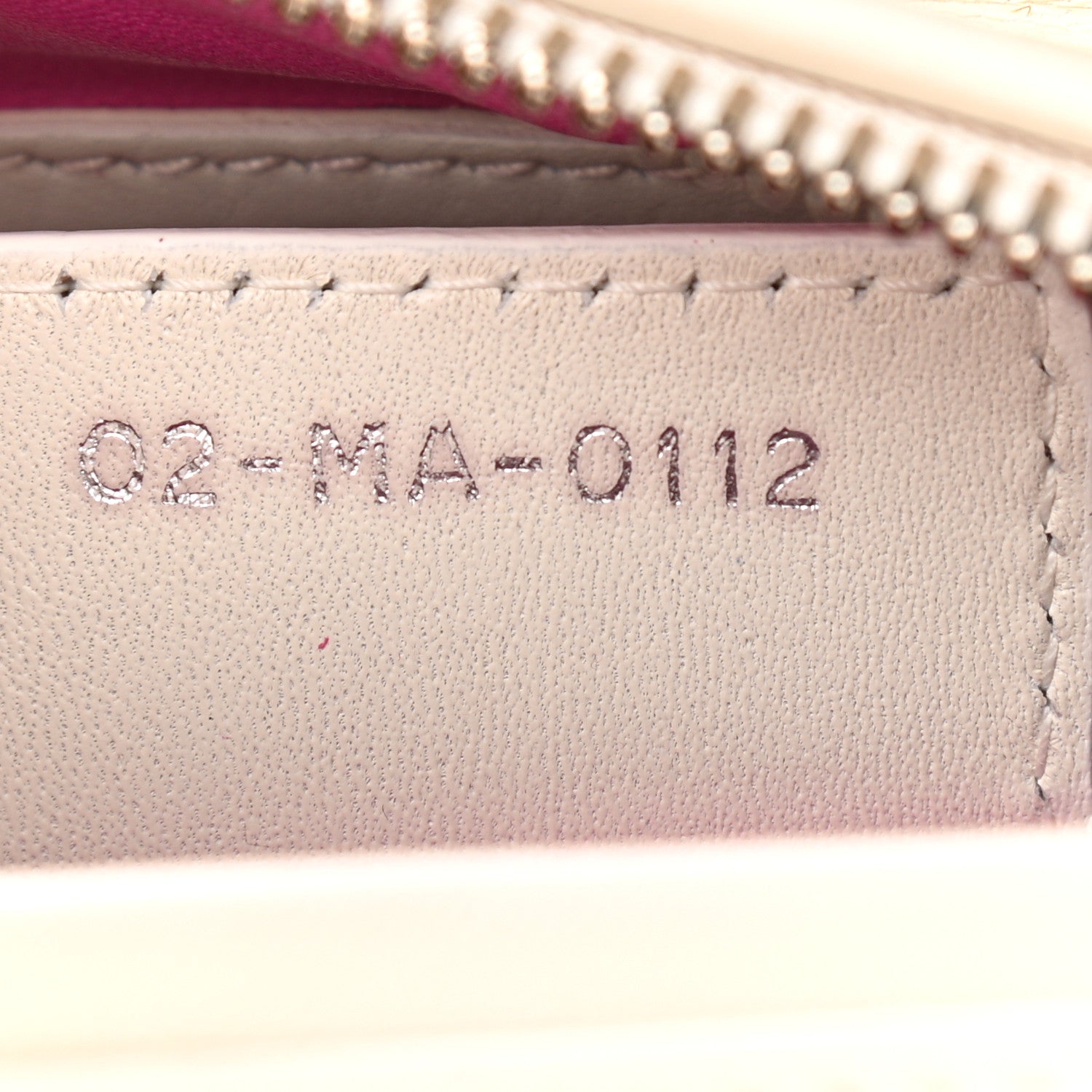 Christian Dior Lambskin Stitched Cannage Medium Lady Dior Pink White 7 of 12