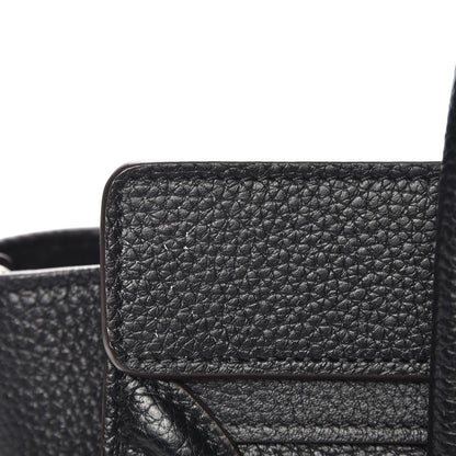 Celine Drummed Calfskin Nano Luggage Black 8 of 8