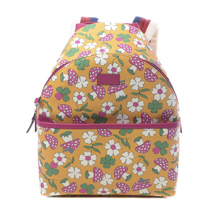 Gucci Canvas Childrens Flower Mushroom Print Backpack 1 of 9