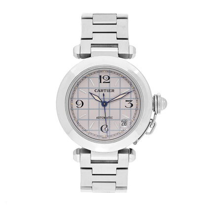 Cartier Stainless Steel 35mm Pasha C Automatic Watch Salmon 1 of 5