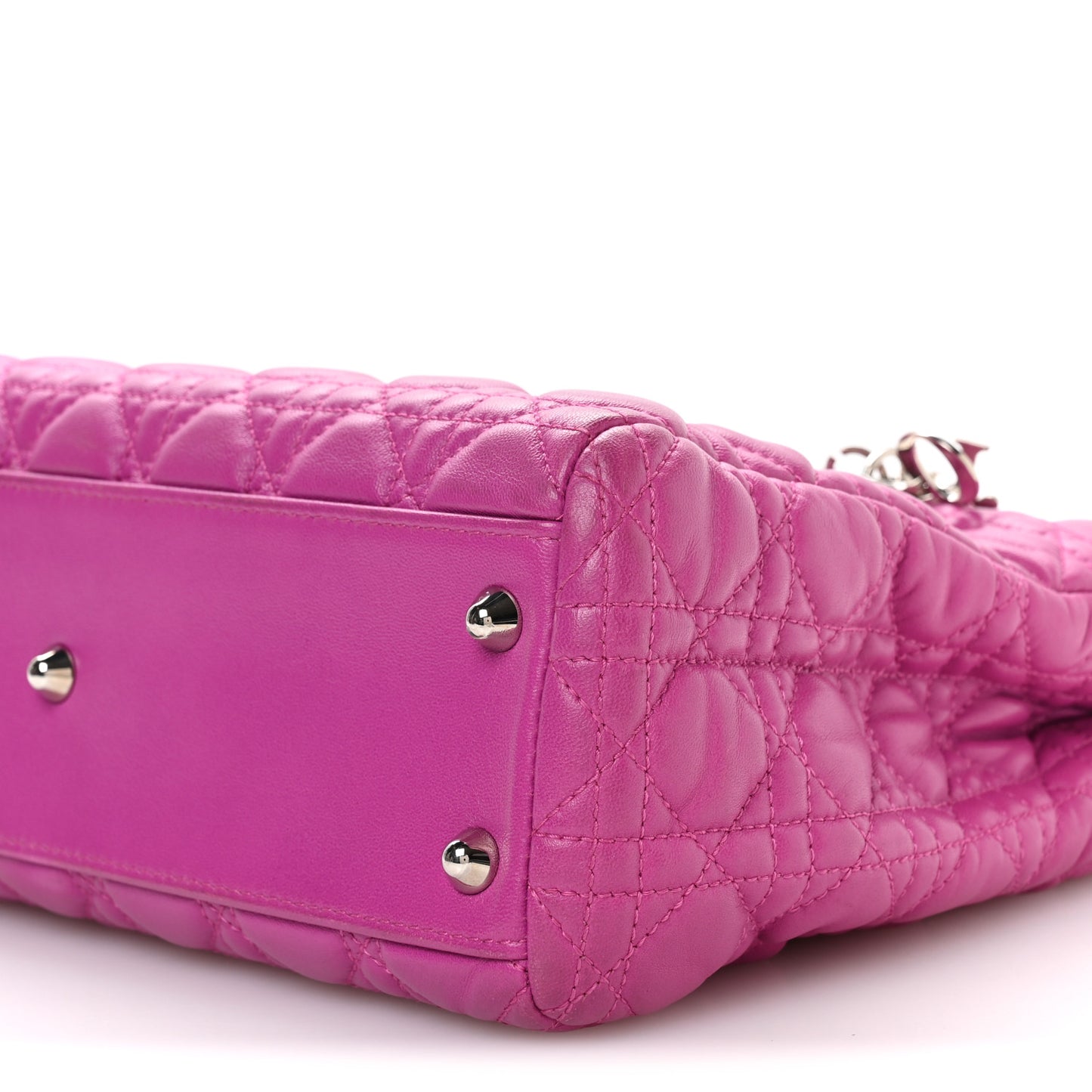 Lambskin Cannage Small Dior Soft Shopping Tote Rose Sorbet