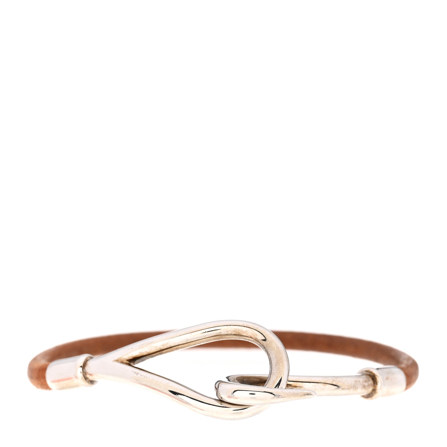 Hermes Natural Bridle Jumbo Hook Bracelet Bouton 1 of 4