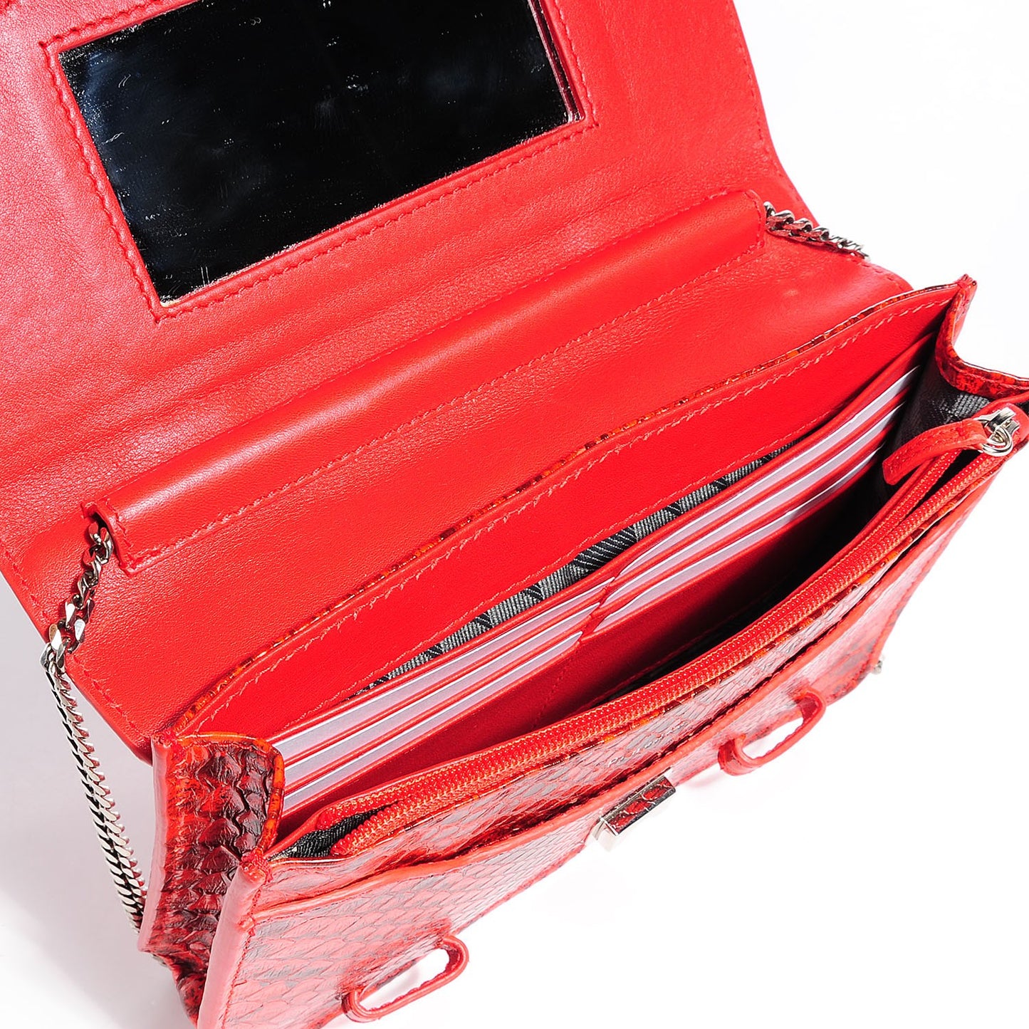 Python PS1 Large Chain Wallet Poppy