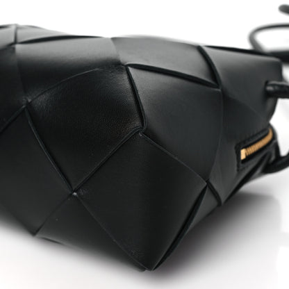 Bottega Veneta Lambskin Maxi Intrecciato Small Cassette Camera Bag Black 9 of 9