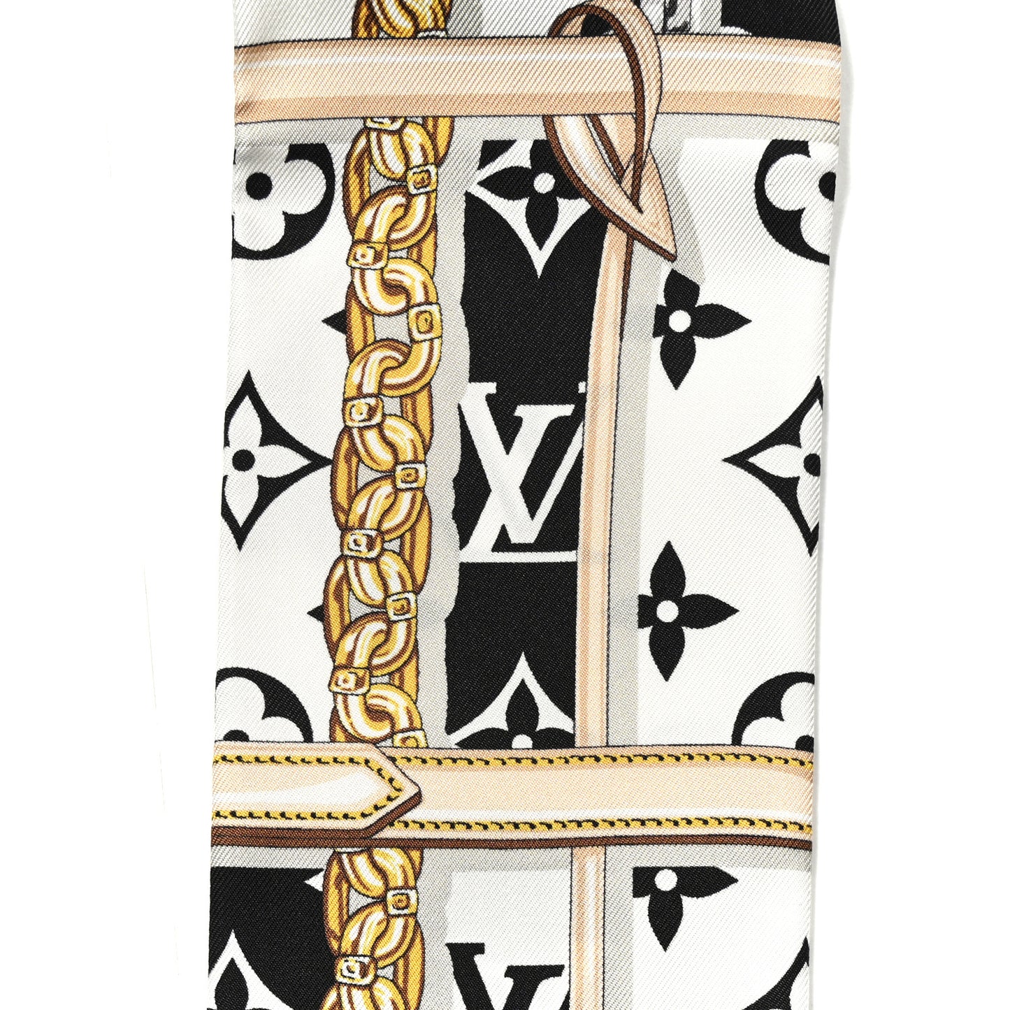 Silk Monogram Confidential Bandeau Black