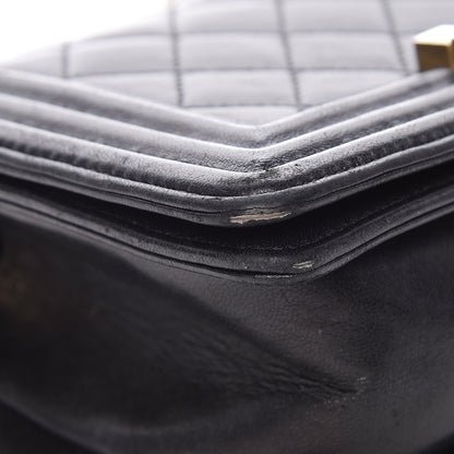 Chanel Lambskin Quilted Small Boy Flap Black 13 of 18