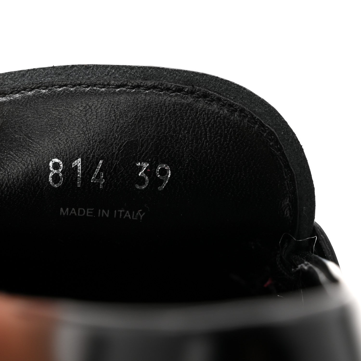 Prada Spazzolato Studded Metal Triangle Logo 20mm Loafers 39 Black 9 of 10