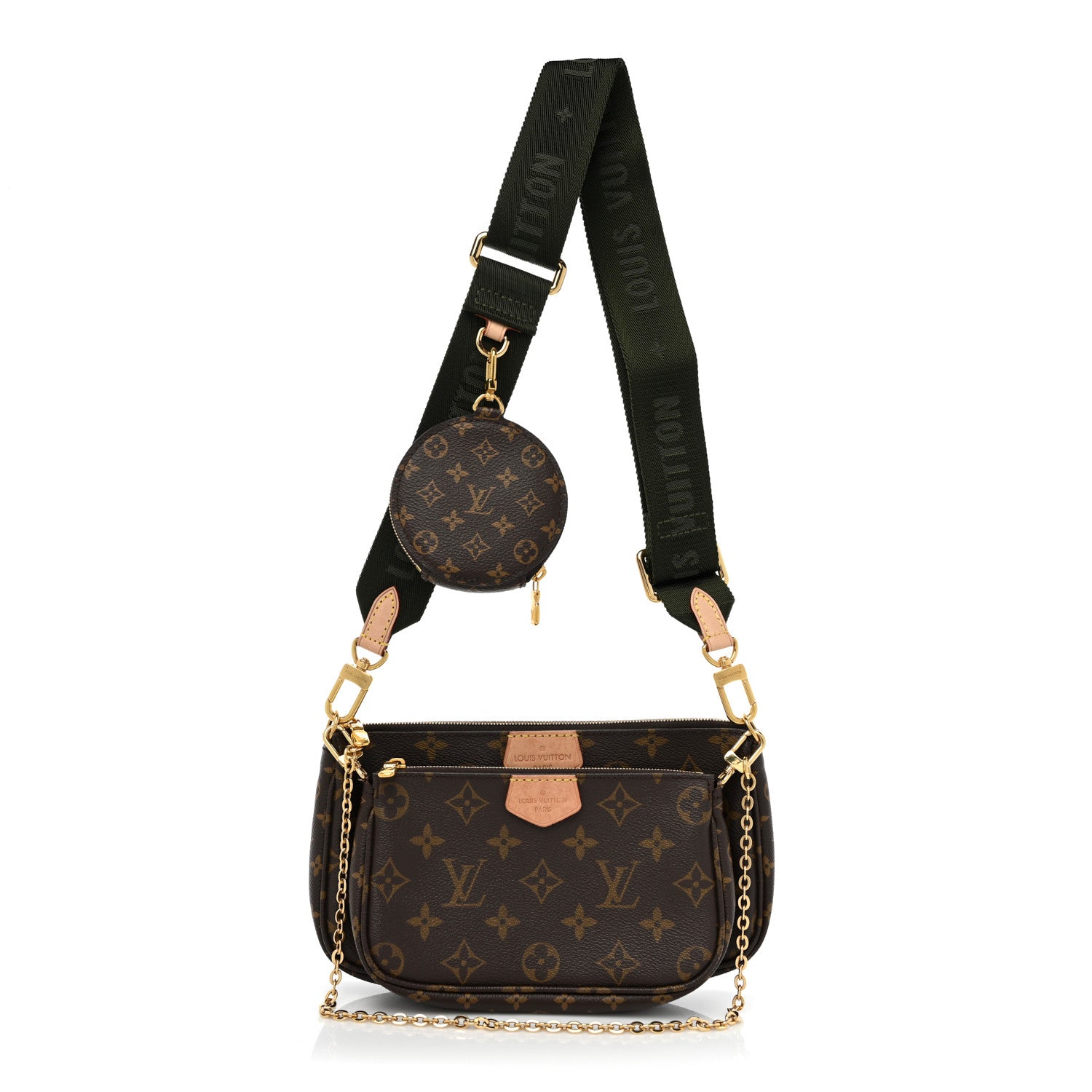 Louis Vuitton Monogram Multi Pochette Accessories Kaki 1 of 14