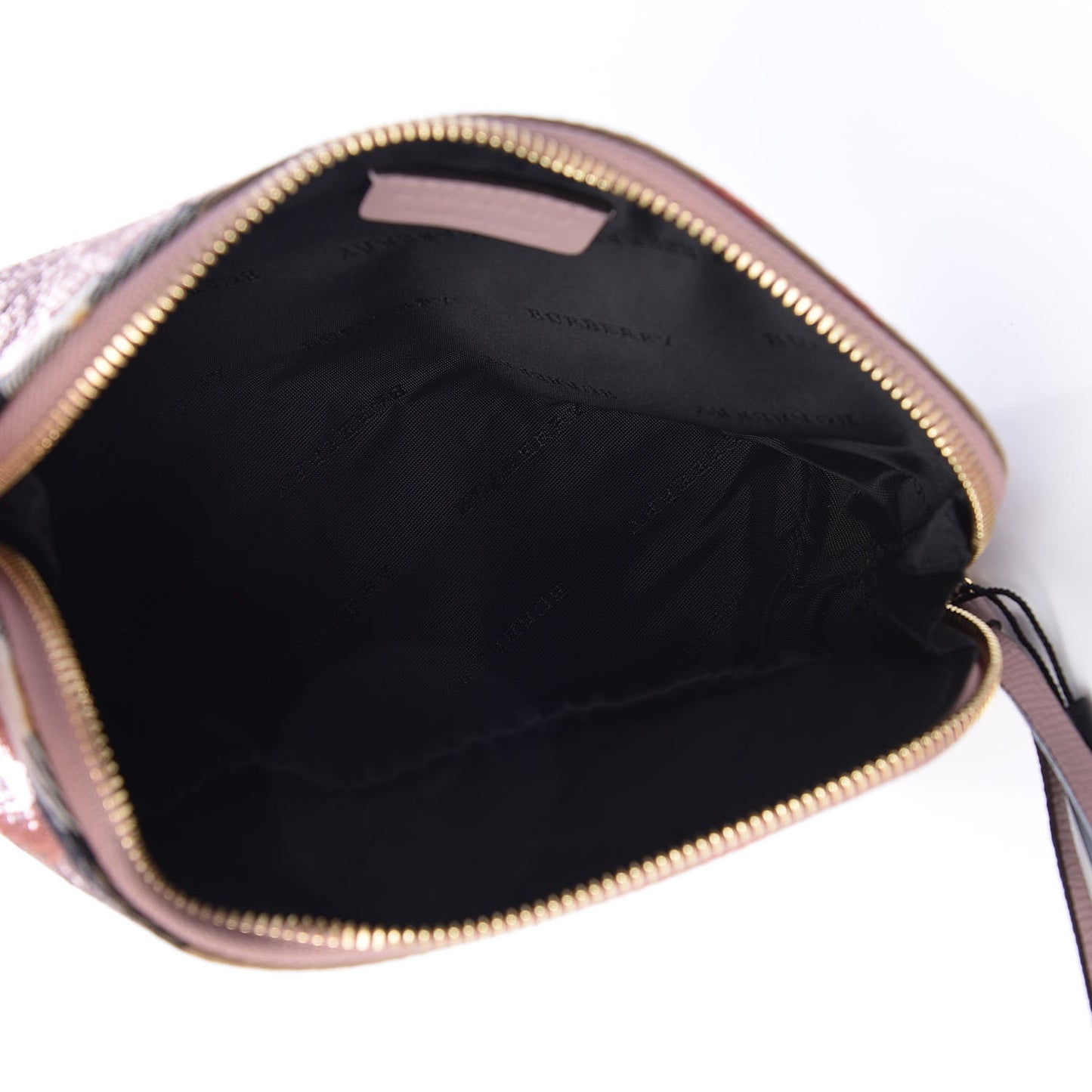 House Check Sequin Peyton Pouch Bag Pink