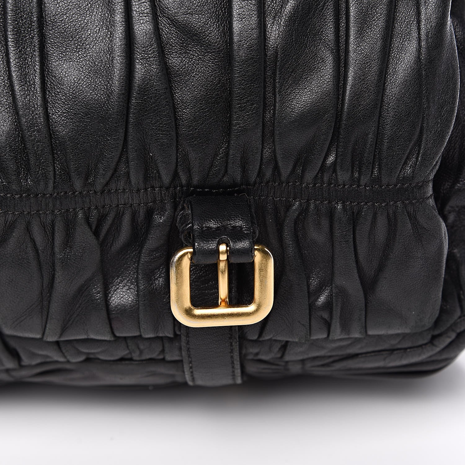 Prada Nappa Gaufre Messenger Tote Black 11 of 15