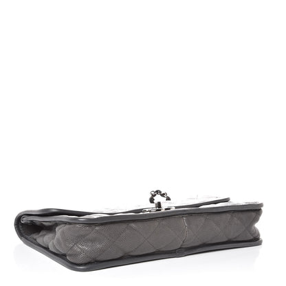 Chanel Caviar Quilted Medium French Riviera Flap Dark Grey 4 of 9