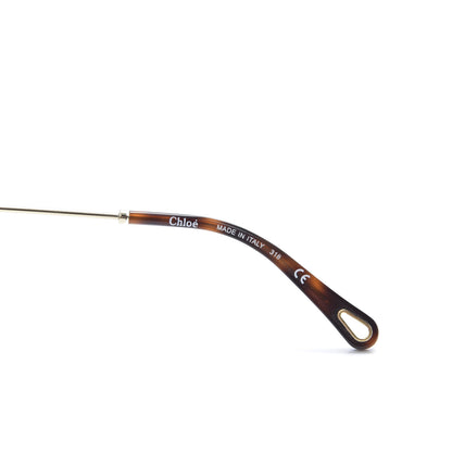 Chloe Poppy Geometric Sunglasses CE132S Havana Brown 6 of 7