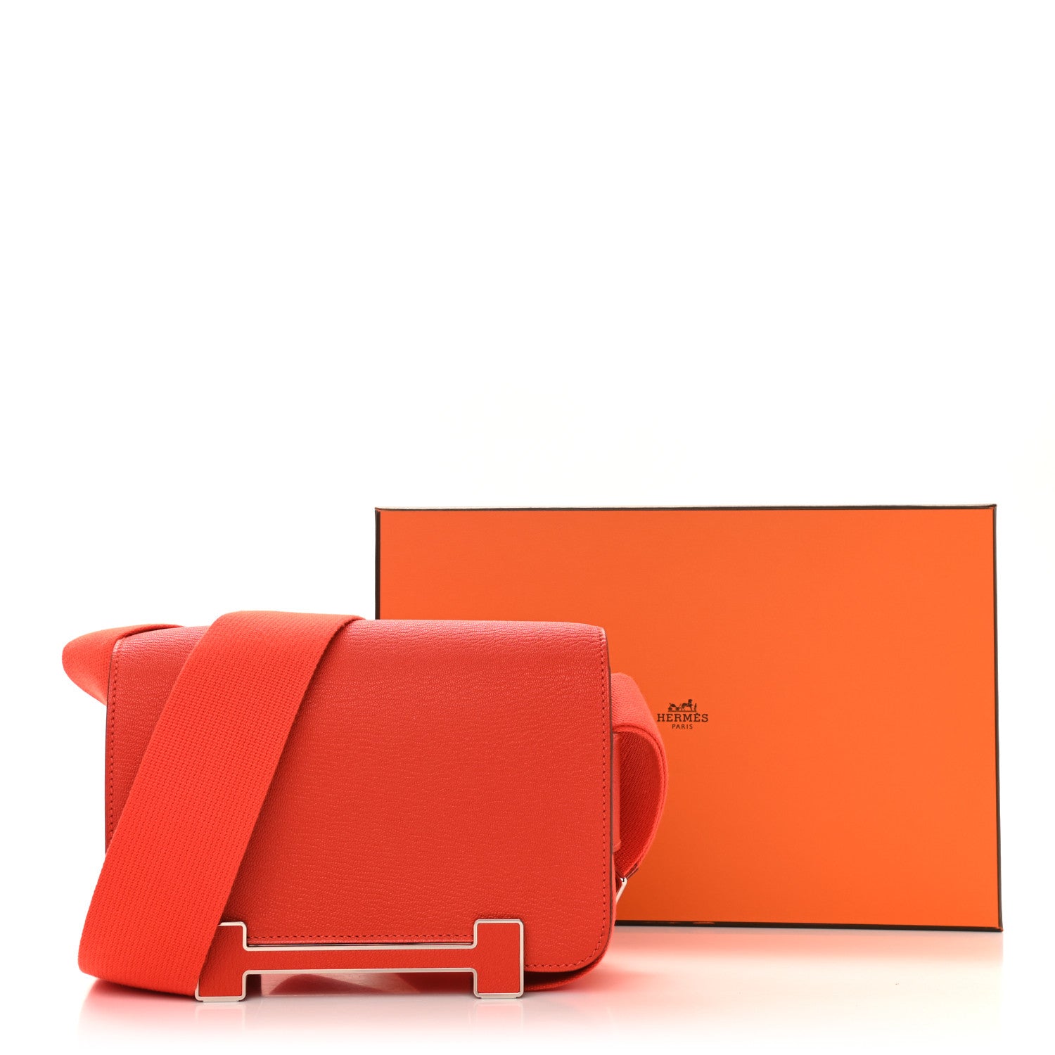 Hermes Chevre Mysore Geta Capucine 11 of 11