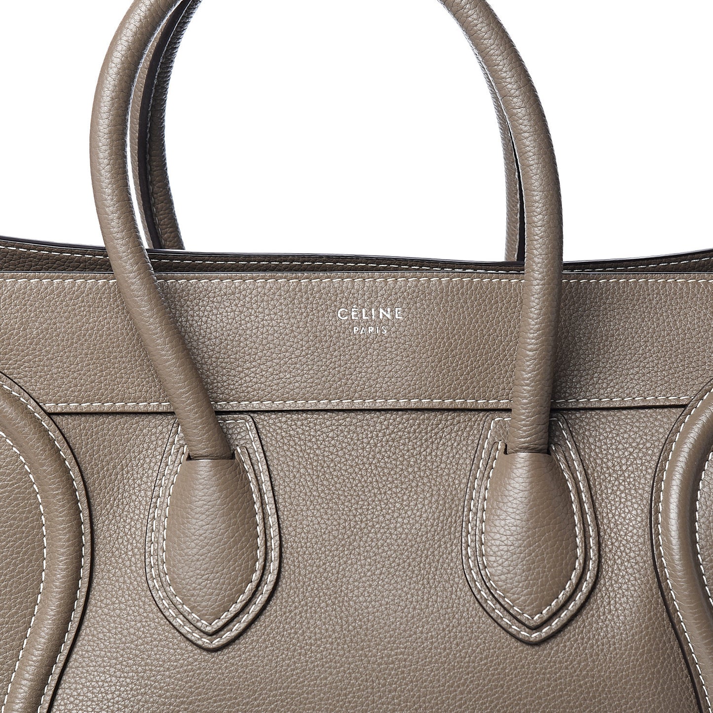 Drummed Calfskin Mini Luggage Souris