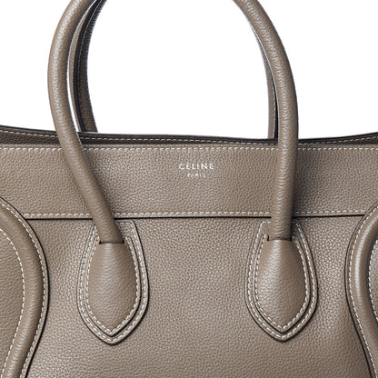 Celine Drummed Calfskin Mini Luggage Souris 9 of 9