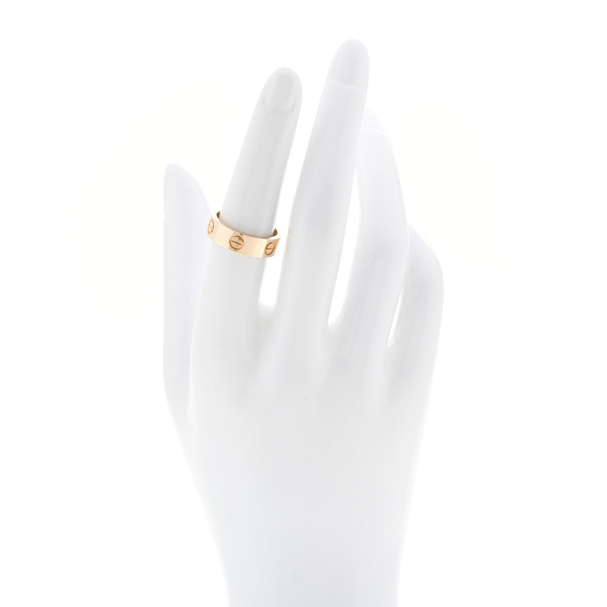 Cartier 18K Yellow Gold 5.5mm LOVE Ring 53 6.5 2 of 5
