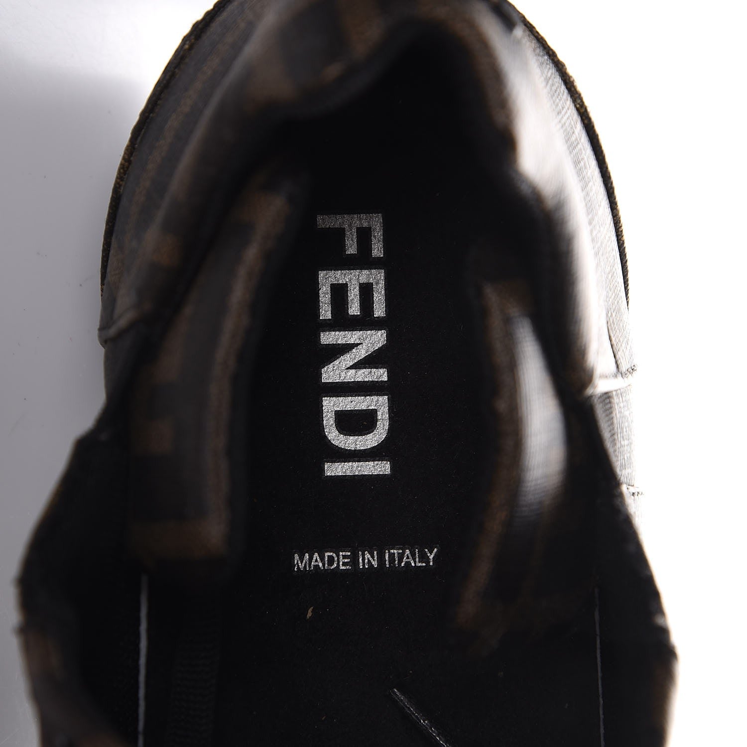 Fendi Coated Canvas FF Mens Low Top Sneakers 8.5 Tobacco 6 of 10