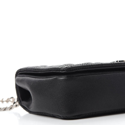 Burberry Grainy Calfskin Quilted Lola Bag Black 6 of 10