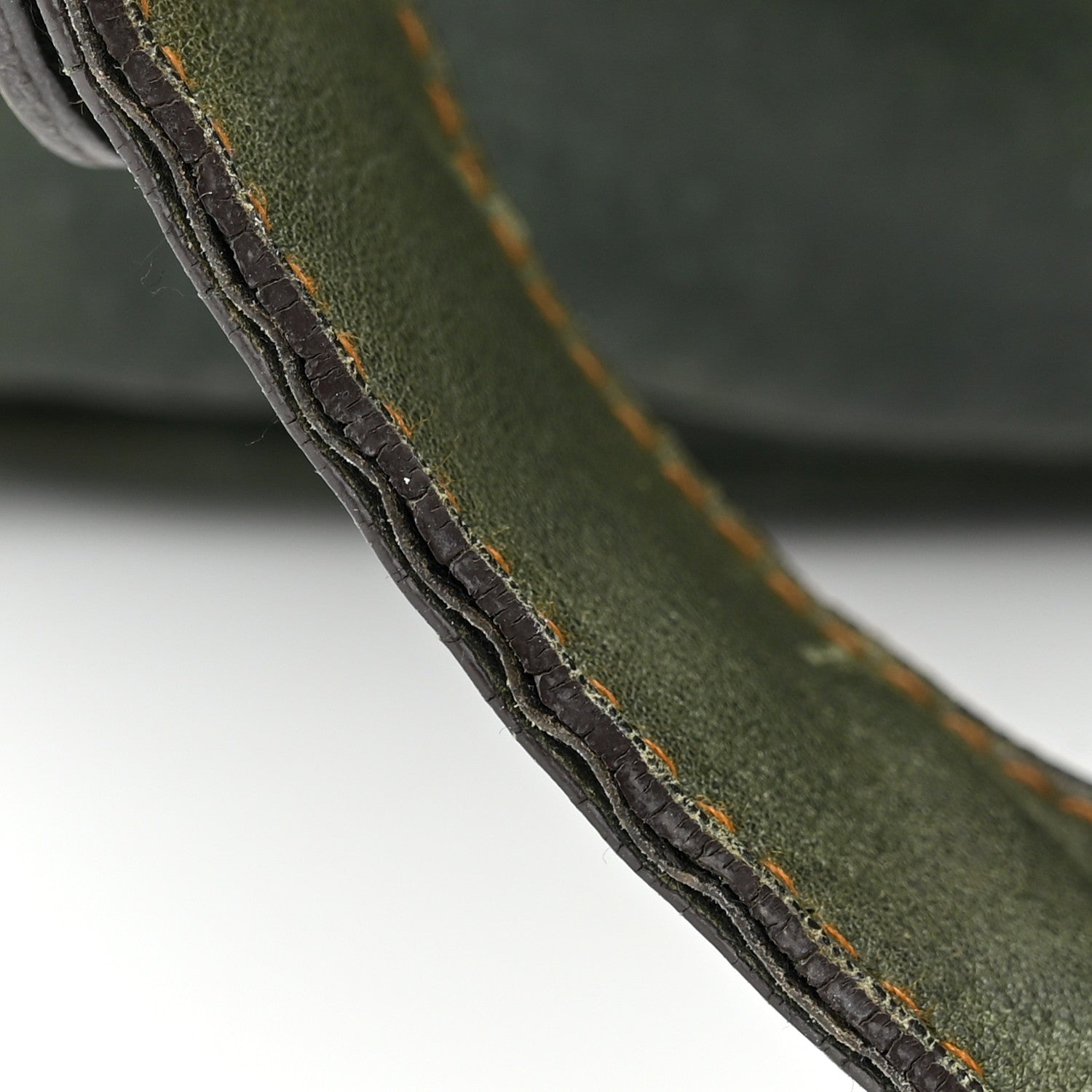 Christian Dior Calfskin Medium Gaucho Double Saddle Bag Green 13 of 19
