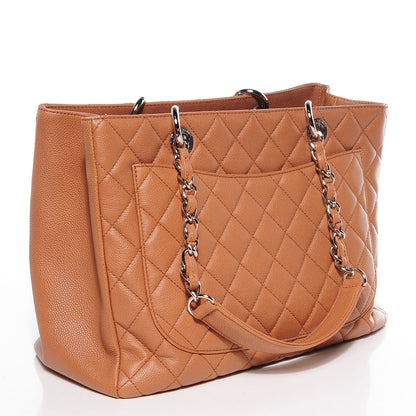 Chanel Caviar Grand Shopping Tote GST Dark Beige 3 of 7
