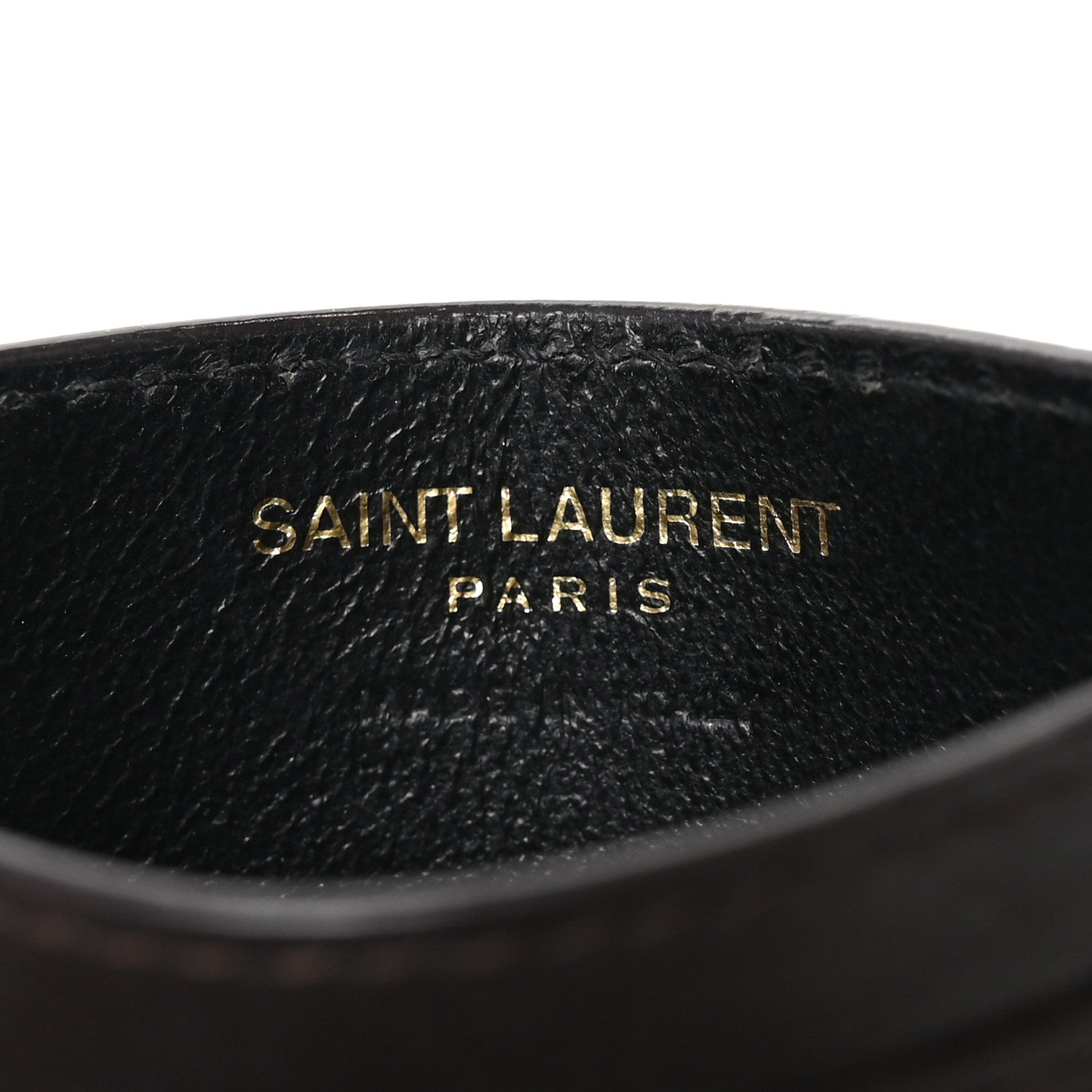 Saint Laurent Patent Calfskin Monogram Credit Card Case Spicy Chocolate 6 of 6