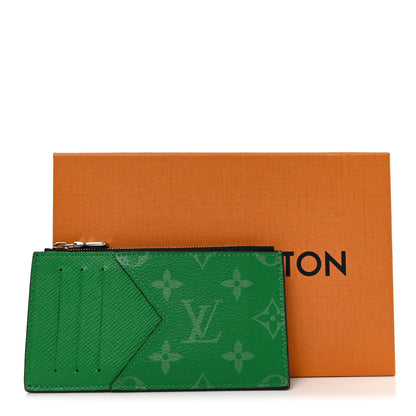Louis Vuitton Taigarama Coin Card Holder Cactus Green 7 of 7