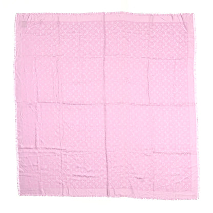 Louis Vuitton Silk Wool Monogram Shawl Lilas 2 of 5