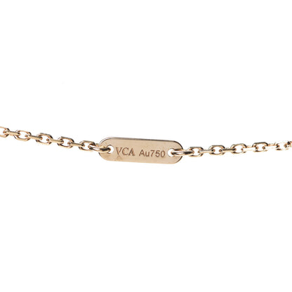 Van Cleef & Arpels 18K Yellow Gold Mother of Pearl Sweet Alhambra Butterfly Pendant Necklace 7 of 7