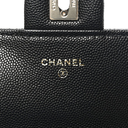 Chanel Caviar Quilted Retro Mini Twist Top Handle Clutch Flap Black 7 of 11