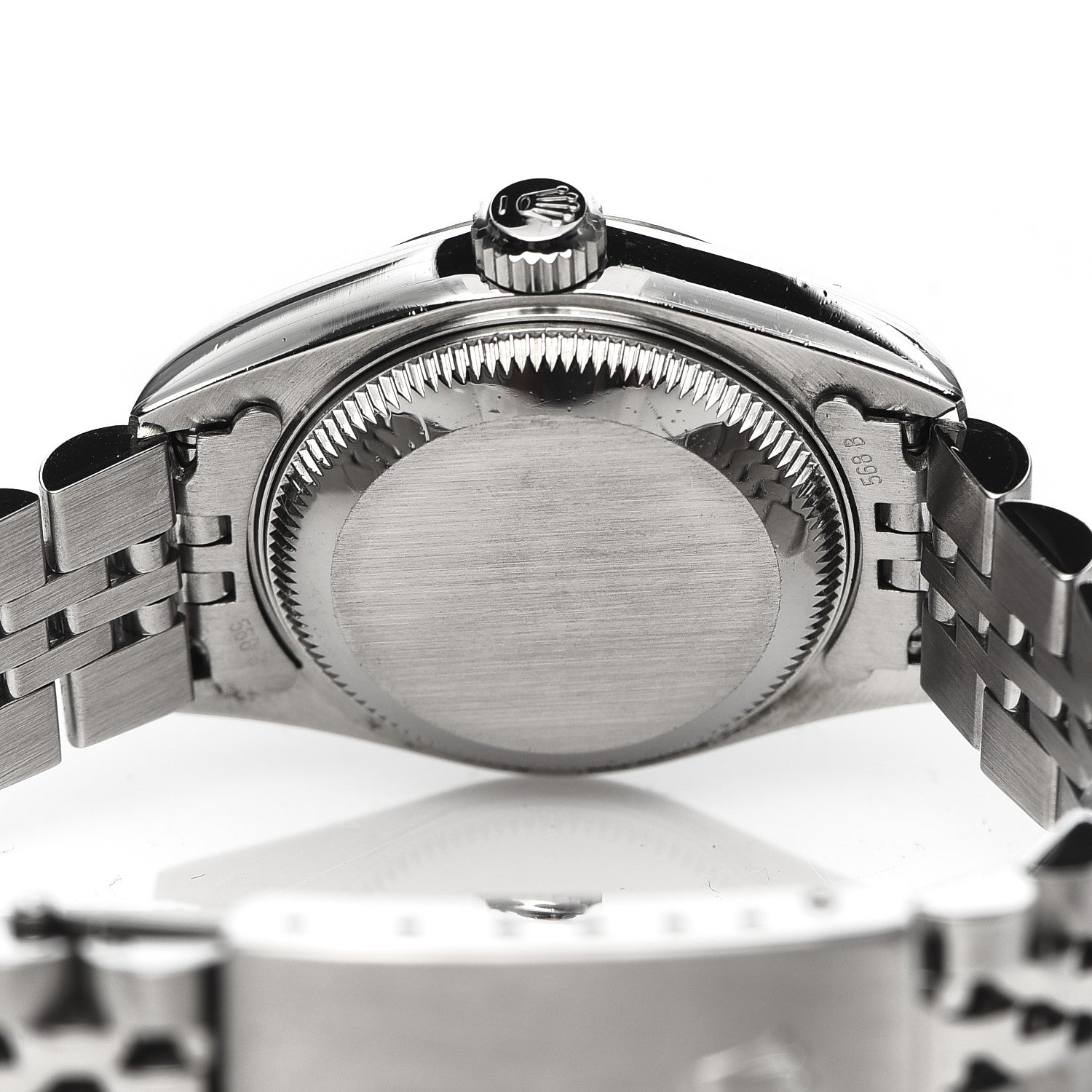 Rolex Stainless Steel 18K White Gold Diamond 26mm Oyster Perpetual Datejust Watch Silver Jubilee 79174 5 of 7