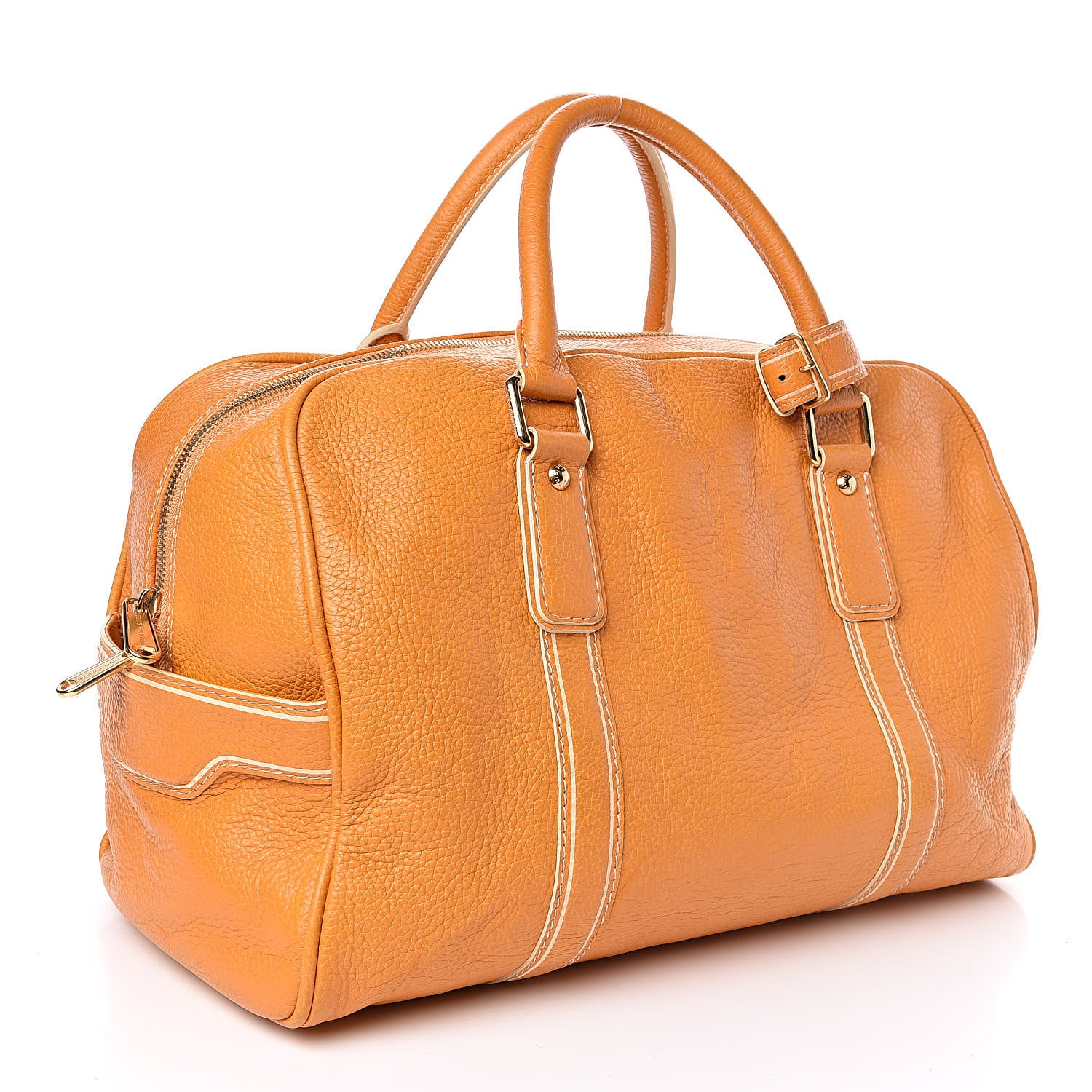 Louis Vuitton Tobago Calfskin Carryall Yellow 3 of 11