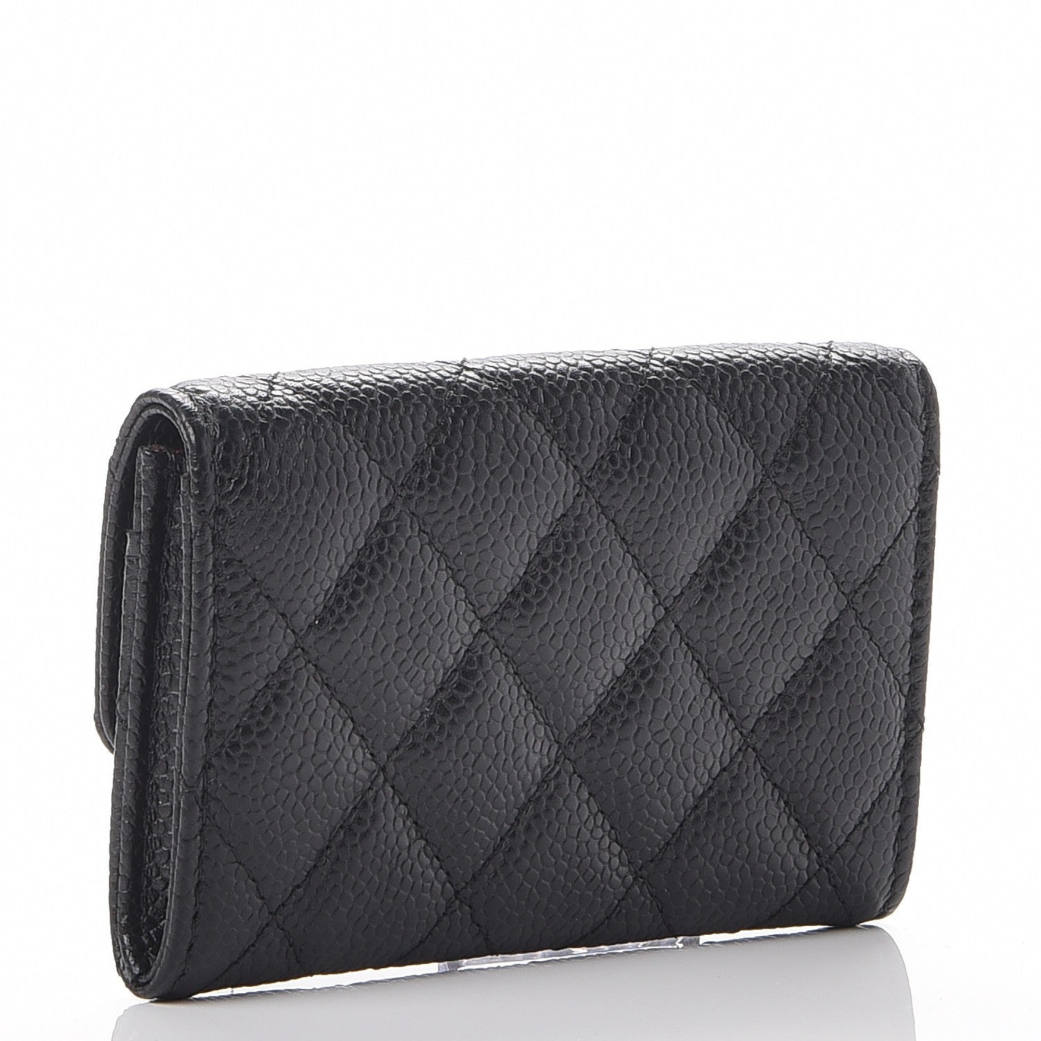 Chanel Caviar Quilted Flap Card Holder Black 3 of 8